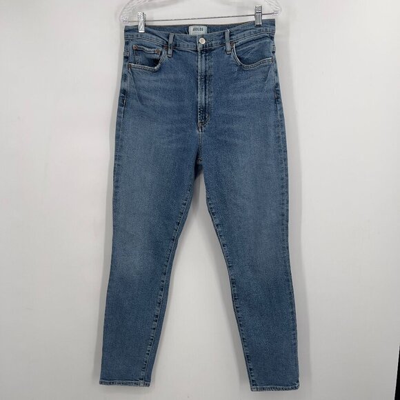 AGOLDE Pinch Waist High Rise Jeans Size 30 Blue Denim - Picture 1 of 12